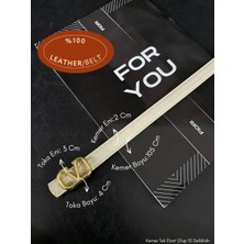 Fiori Hakiki Bombeli Deri V Toka Detaylı Kadın Kemeri, Pantolon Kemeri, Ceket Kemeri, Elbise Kemeri