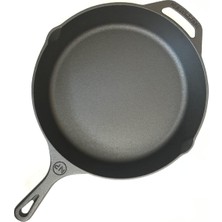 Naturpan Kaplamasız Gerçek Demir Döküm Tava 30 cm Skillet PRE-SEASONED12 Inch