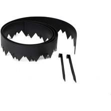 Easyflex Ankraj Kazıkları ile Pound-In Peyzaj Kenarı, 4.5 Inç Düz Üst Plastik Bahçe Bordürü, 20 Ayak