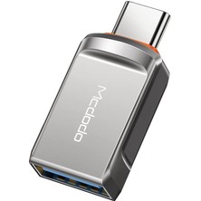Mcdodo OT-8730 USB To Type-C Çevirici Soket Converter Gri