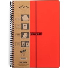 Infinity Primary Serisi, A4, 6 Konulu (3 Kareli, 3 Çizgili) 180 Yaprak Pp Kapaklı Spiralli Defter, K