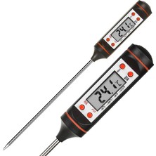 Xesha Dijital Ekranlı Mutfak Termometresi Dijital Termometre Sıcaklık Ölçer Et Süt Derece Ölçer