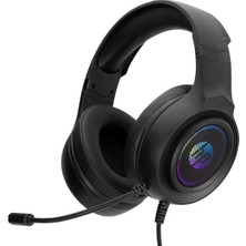 Hp DHE-8008U Kablolu Mikrofonlu LED Kulaklığı