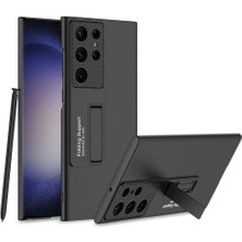 Spia Galaxy S24 Ultra ile Uyumlu Kılıf Siyah Carax Sert Kapak Orijinal ( Galaxy S24 Ultra ile Uyumlu