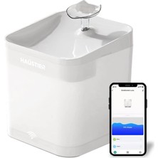 Haustier WF004 Akıllı Kedi Köpek Su Sebili Su Şelalesi Su Pınarı, Uv Su Filtrelemeli - Smart Wifi -