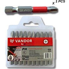 Vosco Anti Slip Bit Kaydırmaz Bits S2 Yüksek Kalite Çelik KPH3 50 - 729927867335