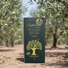 Erken Hasat Soğuk Sıkım Natürel Sızma Zeytinyağı 5 Lt. Özel Tasarım Teneke