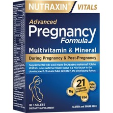 Pregnancy Formula | Hamilelik ve Emzirme Dönemine Özel Multivitamin | 21 Vitamin ve Mineral | 30 Tab
