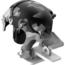 Mobil Oyun Kontrol Aparatı, Kamuflaj Desenli Koyu Yeşil - Beyaz, Kaskı Şeklinde, Mobile Gamepad, Ate