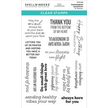 Spellbınders Papercrafts, Spellbinders Acyrlic Stamps By Bibi Cameron-Hummingbird Sentiments