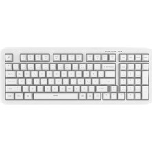 Hawk HK210 Membrane Rainbow Type C Kablolu Full Türkçe Klavye (Beyaz)