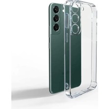 Galaxy ile Uyumlu S22 Kılıf 2mm Anti Shock Silikon Renksiz