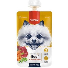 Wanpy Taze Sığır Etli Havuçlu Köpek Et Ezmesi 90GR