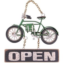 Katre46 Dekoratif Metal Kapı Yazısı Bisiklet Vintage Hediyelik