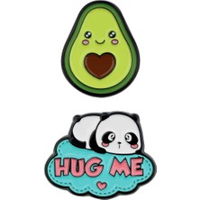 Metal Avokado Panda 10 Pcs