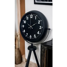 Zentime Siyah Asil Standart Stil Tripod Ayaklı Saat