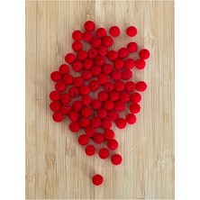 öztürk Kadife Boncuk 25GR. 8mm. Pkt Içi 80-85ADET Ciarında. Kırmızı.