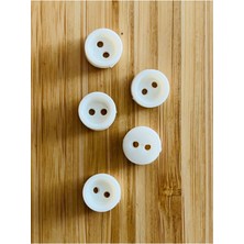 öztürk Üstten Dikmeli Krem Bebe Düğmesi. 5X11MM .çanak.