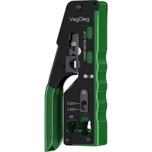 Veggieg 6p/8p Cat8 Cat7 Cat6 RJ45 Ethernet Jack Pensesi RJ11 RJ12 Telefon Kablosu Jak Kesme Soyma Sıkma Aleti