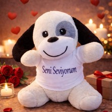Vipfoni Seni Seviyorum Tişörtlü Sevimli Peluş Köpek