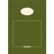 A5 Karton Kapaklı Bloknot, Ofis Serisi, 80 Yaprak, Düz, Yeşil