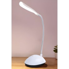 Hazar Led Taşınabilir Pilli Masa Lambası Beyaz LED Işıklı Kitap Okuma Lambası