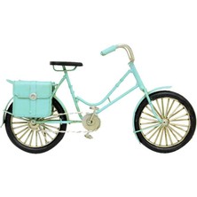 Katre46 Dekoratif Metal Bisiklet Çantalı Vintage Biblo Hediyelik