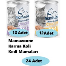 24'lü Mamazoone Kedi Maması Karma Koli 010