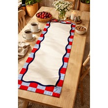 Marte Home Renkli Desen Baskılı Dekoratif Runner