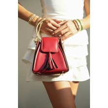 Aron Atelier Pyramid Zincir Askılı Halkalı Kadın El Çantası ve Çapraz Çanta