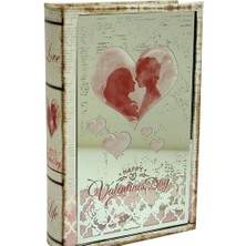 Katre46 Kutu Kitap Aynalı Valentine Dekoratif Hediyelik