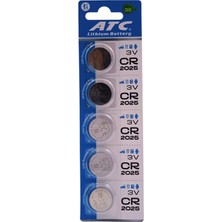 Atc CR2025 3V Lityum Pil 5'li