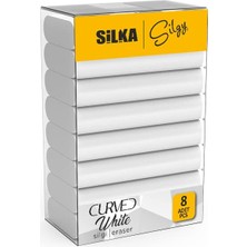 Silka Curved White Silgi, 8'li, Sg.52