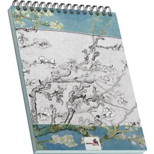 Almond Blossoms, 1890, A5 Eskiz Defter Iı, Çizgisiz, 100 Sayfa, 100 Gram, Beyaz Renk, Spiralli, Sket