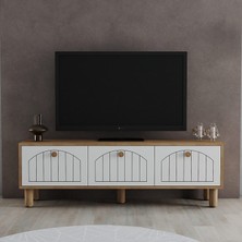 Kaçmaz Home Duru Bohem Serisi Tv Ünitesi Sepet-Beyaz 150 cm