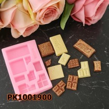 Poyrish PK1001900 - Silikon Kalıp Mum Kalıbı Minik Çikolatalar