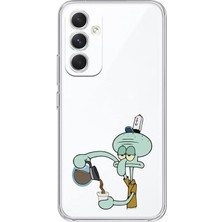 Manitoba Samsung Galaxy M14 Uyumlu Baskılı Yumuşak Silikon Şeffaf Telefon Kılıfı