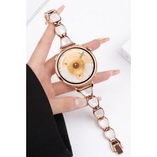 Alstrap Huawei Watch Gt6/gt5/gt4 (41MM) Uyumlu Sedef Detaylı Hafif Metal Alaşım Kordon Kayış