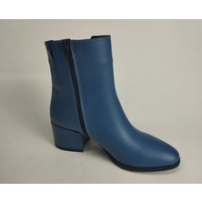 Lucciola Kadın Hakiki Deri Indigo Deri Topuklu Bot