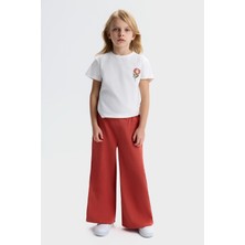 Nk Kız Çocuk Funny Tshirt 4-8 Yaş Ekru