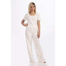 Saf Pamuk Kadın Pijama Takımı