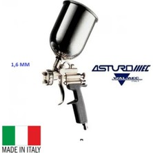 Asturomec Walmec 1,6 mm Üstten Depolu Boya Tabancası 1000CC