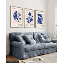 Evine Moda Matisse Eser 3 Parça Ahşap Çerçeveli Tablo