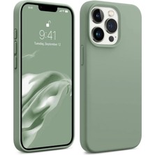 Bix iPhone 15 Pro Silikon Kılıf Magsafe Uyumlu Güçlü Koruma Darbe Emici Kaktüs Yeşili
