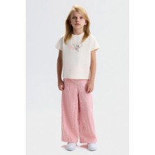 Nk Kız Çocuk Noibe Tshirt 4-8 Yaş Krem