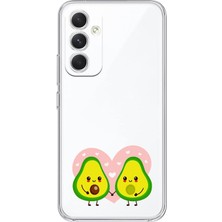 Manitoba Samsung Galaxy M14 Uyumlu Baskılı Yumuşak Silikon Şeffaf Telefon Kılıfı