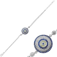 Katre46 925 Ayar Gümüş Nazar Bileklik