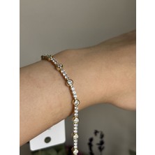 Lavanderopa Taşlı Gold cm Jewelry Bileklik