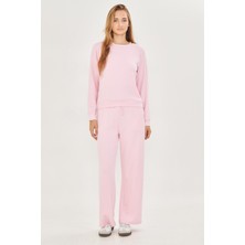 Trendhill Kadın Modal Kumaş Rahat Kalıp Eşofman Takımı Pembe 8510-P