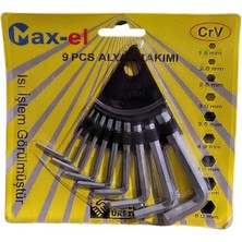 Max-El-9 Parça Askı Aparatlı Alyan Seti Çelik